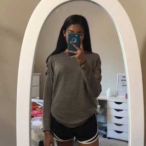 Cute shirt with holes in arms